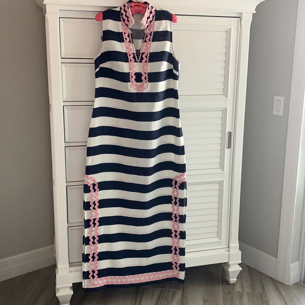 STS Sail to Sable Blue and white dress